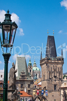 Prague. Charles Bridge in Prague  Czech Republic