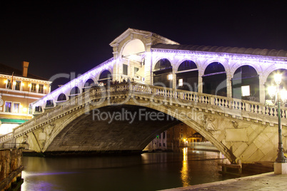 The Rialto bridge, Venice, Italy