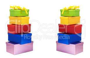 Colour gift boxes