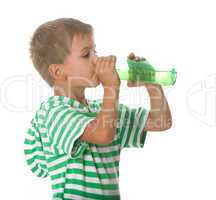 Boy drinking water