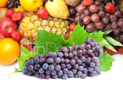 Colorful healthy fresh fruit.