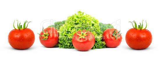 Low-calorie raw vegetables