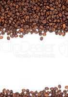 Brown roasted coffee beans