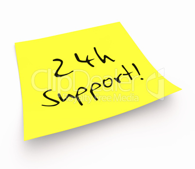 Notizzettel - 24h Support!