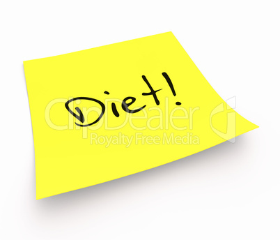 Notizzettel - Diet!
