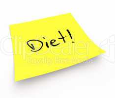 Notizzettel - Diet!