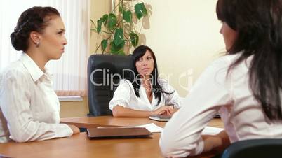 Business Team Discussing in Meeting
