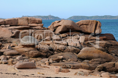 France, granite rocks in Tregastel