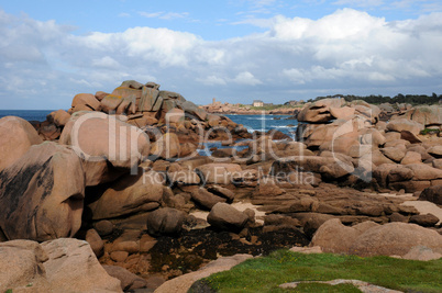 France, granite rocks in Tregastel