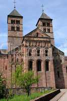 France, the roman abbey of Murbach in Alsace