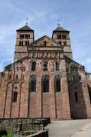 France, the roman abbey of Murbach in Alsace