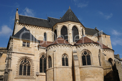 France, cathedral Saint Maclou in Pontoise