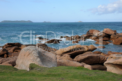 France, granite rocks in Tregastel