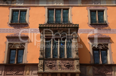 France, city hall of  Obernai in Alsace