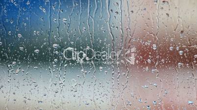 Rain drops on the Window glass