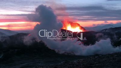 Volcanic Eruption in Iceland (Eyjafjallajokull) Mars 2010.