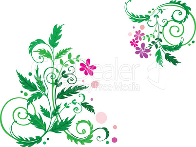 Decorative flower background