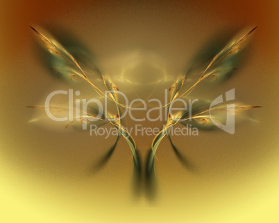 Abstract Grain Silhouetted Image