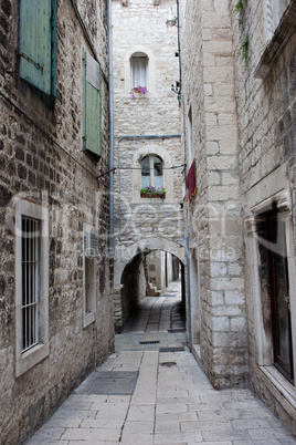 Narrow Street in the Split Old Town