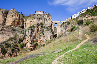 Cliffs of Ronda in Andalusia