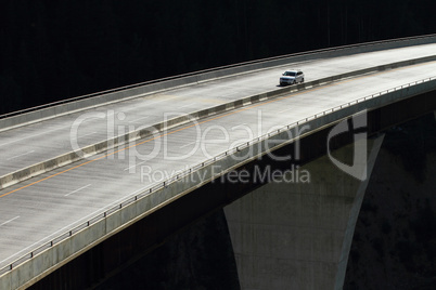 Car on a high level bridge 01