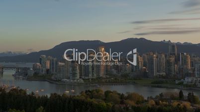 Timelapse Vancouver Skyline