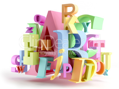 Colorful letters