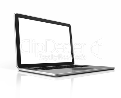 Laptop computer isolated on white