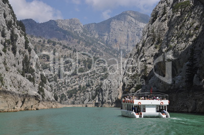 Boot im Green Canyon, Türkei