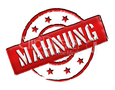 Stamp - MAHNUNG