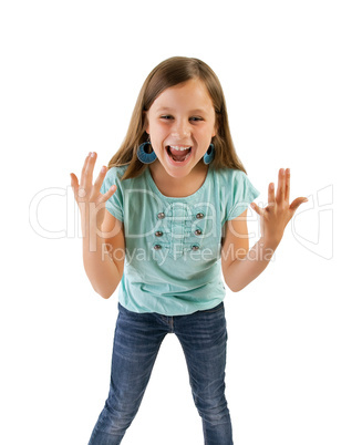 girl screaming