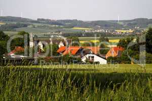 Blick auf Wendlinghausen vom Friedhof aus