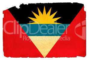Grungy Flag - Antigua and Barbuda