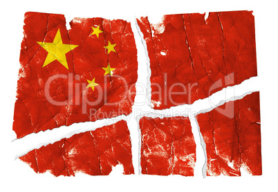 Grungy Flag - China