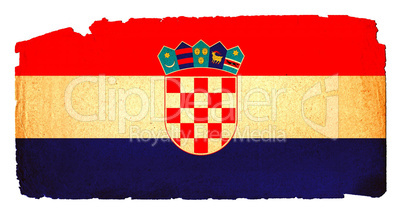 Grungy Flag - Croatia