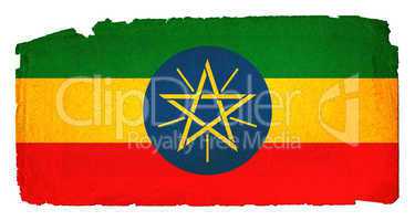 Grungy Flag - Ethiopia