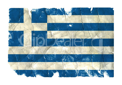 Grungy Flag - Greece