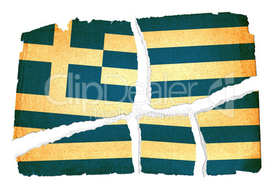 Grungy Flag - Greece