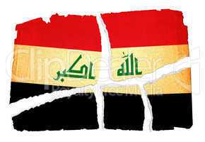 Grungy Flag - Iraq