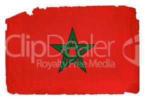 Grungy Flag - Marocco