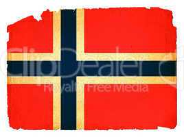 Grungy Flag - Norway