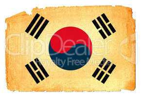 Grungy Flag - South Korea