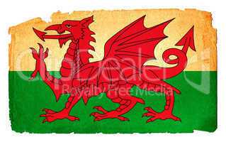 Grungy Flag - Wales