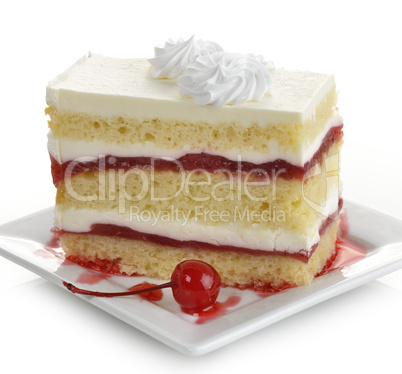 Strawberry Cake Slice