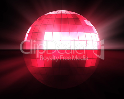 Pink disco ball