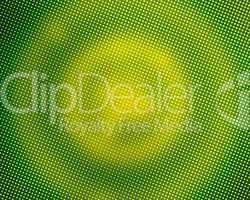 Green pixelated circles