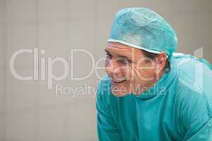 Smiling surgeon