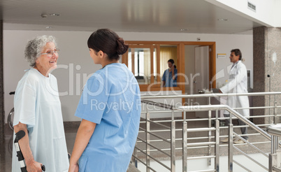Conversation between patient and nurse