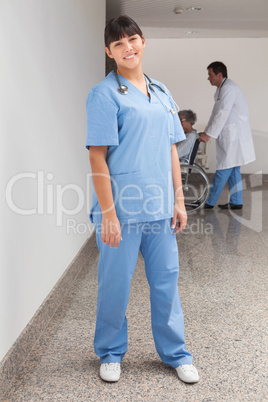 Smiling nurse ready to help
