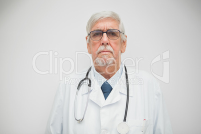 Doctor looking earnest
